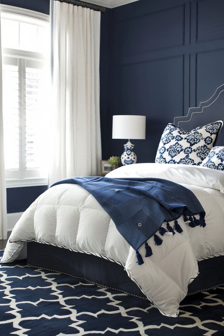 Navy and White for Bedroom Color Schemes 1711199713 1