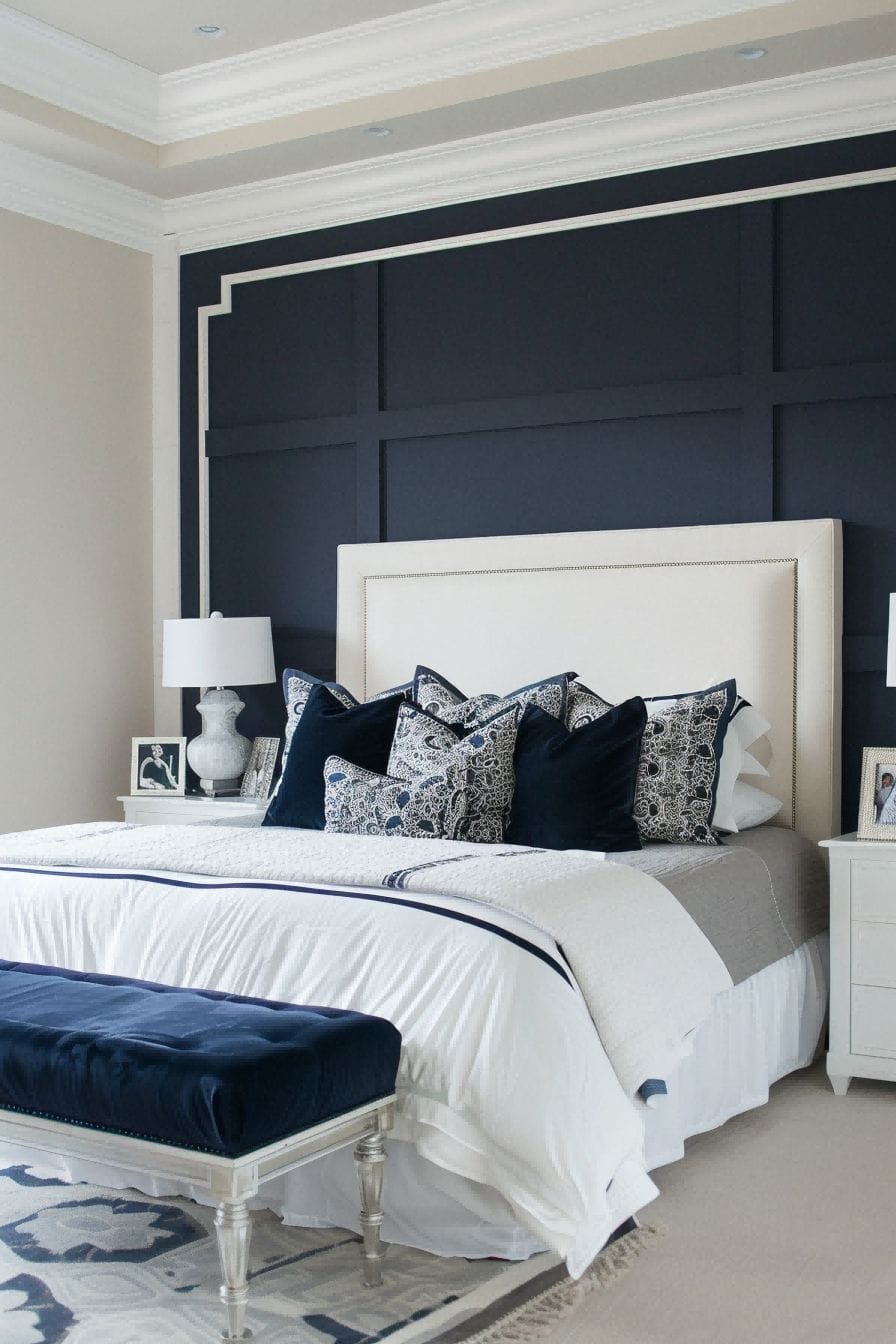 Navy and White for Bedroom Color Schemes 1711199713 4