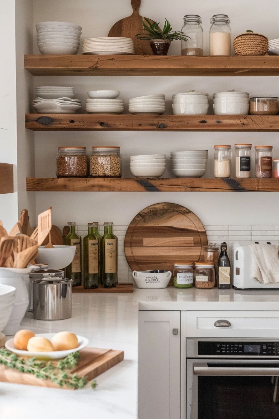 Open Shelving Adds Storage to Communal Kitchen 1710424957 1