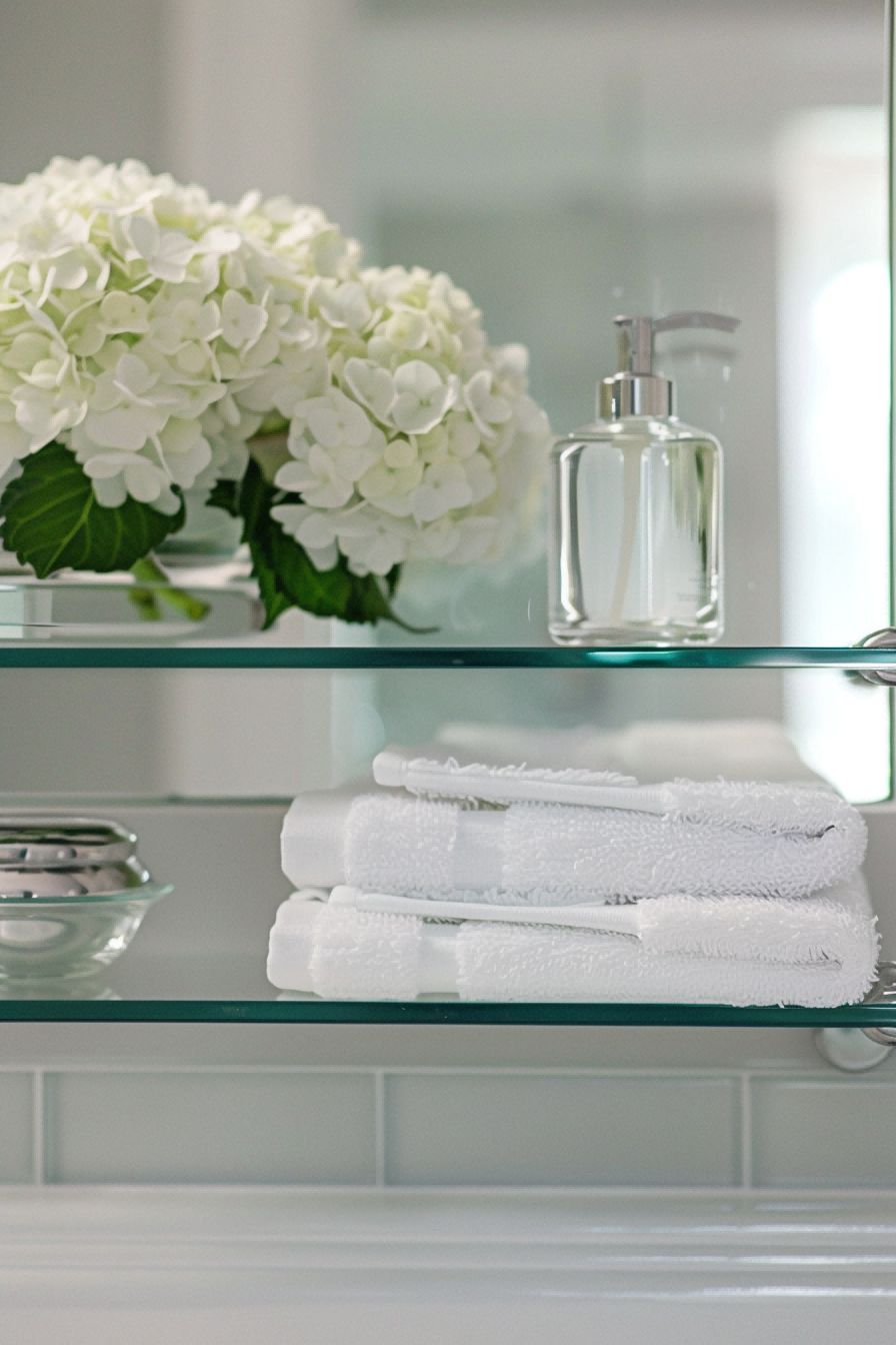 Opt for Glass Shelves For Small Bathroom Decor Ideas 1711248484 2