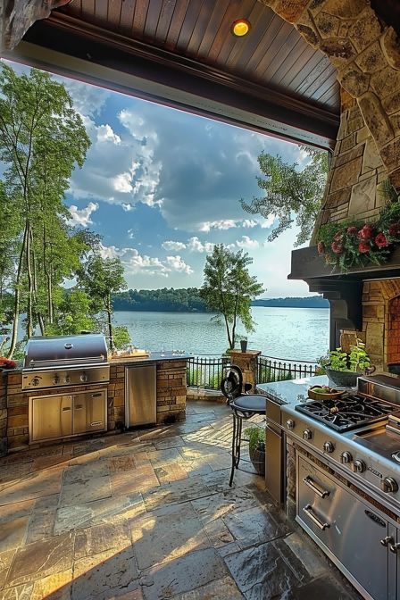 Outdoor Kitchen With Lake View 1710509807 2