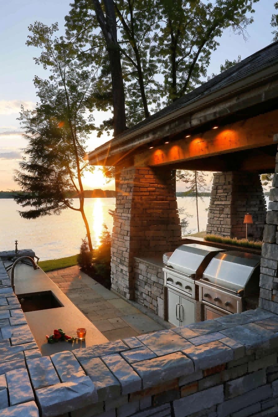 Outdoor Kitchen With Lake View 1710509807 3