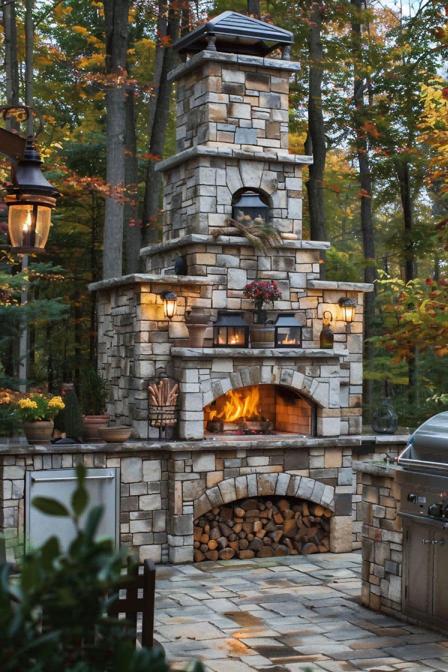 Outdoor Kitchen With Pizza Oven 1710505705 1