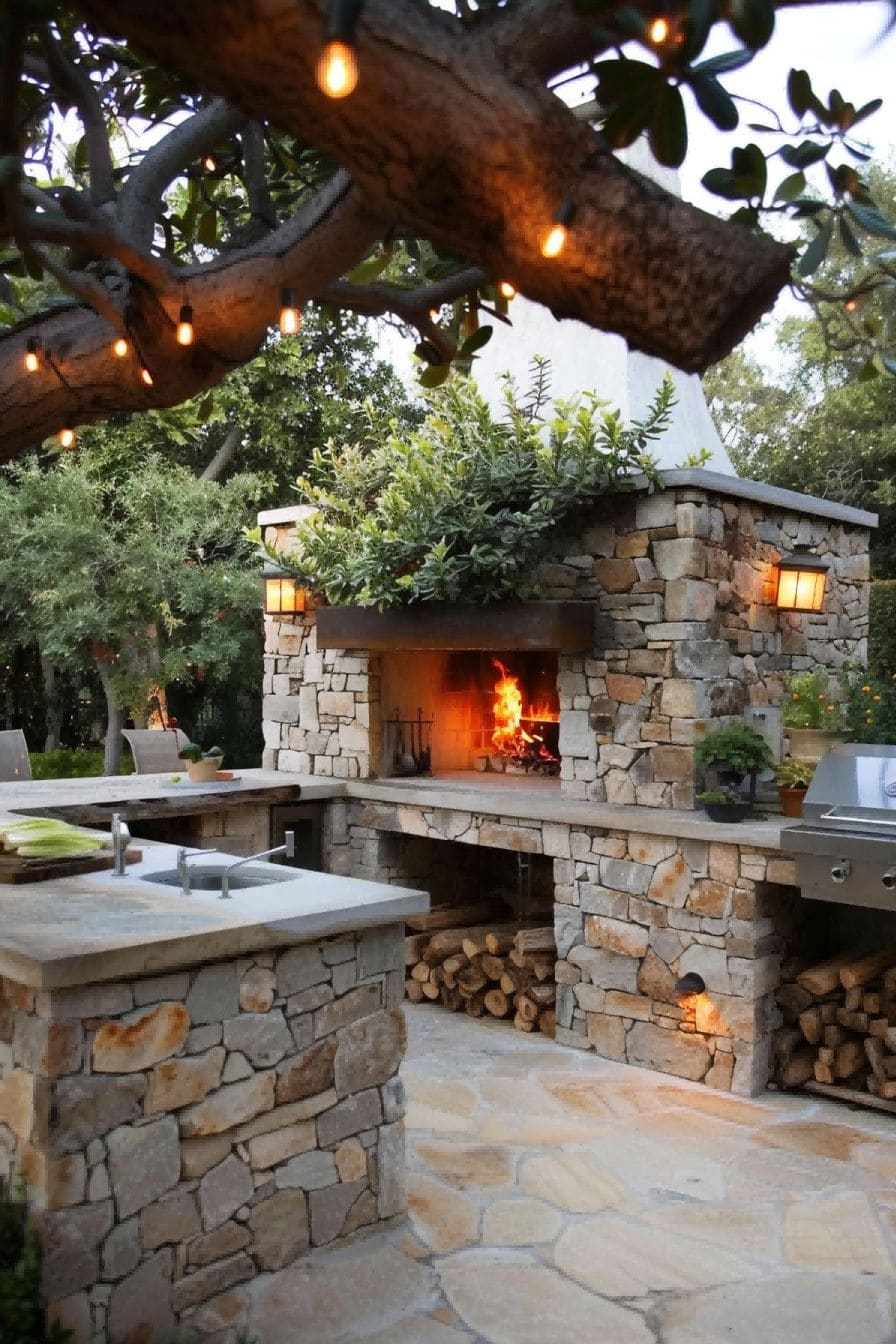 Outdoor Kitchen With Pizza Oven 1710505705 2