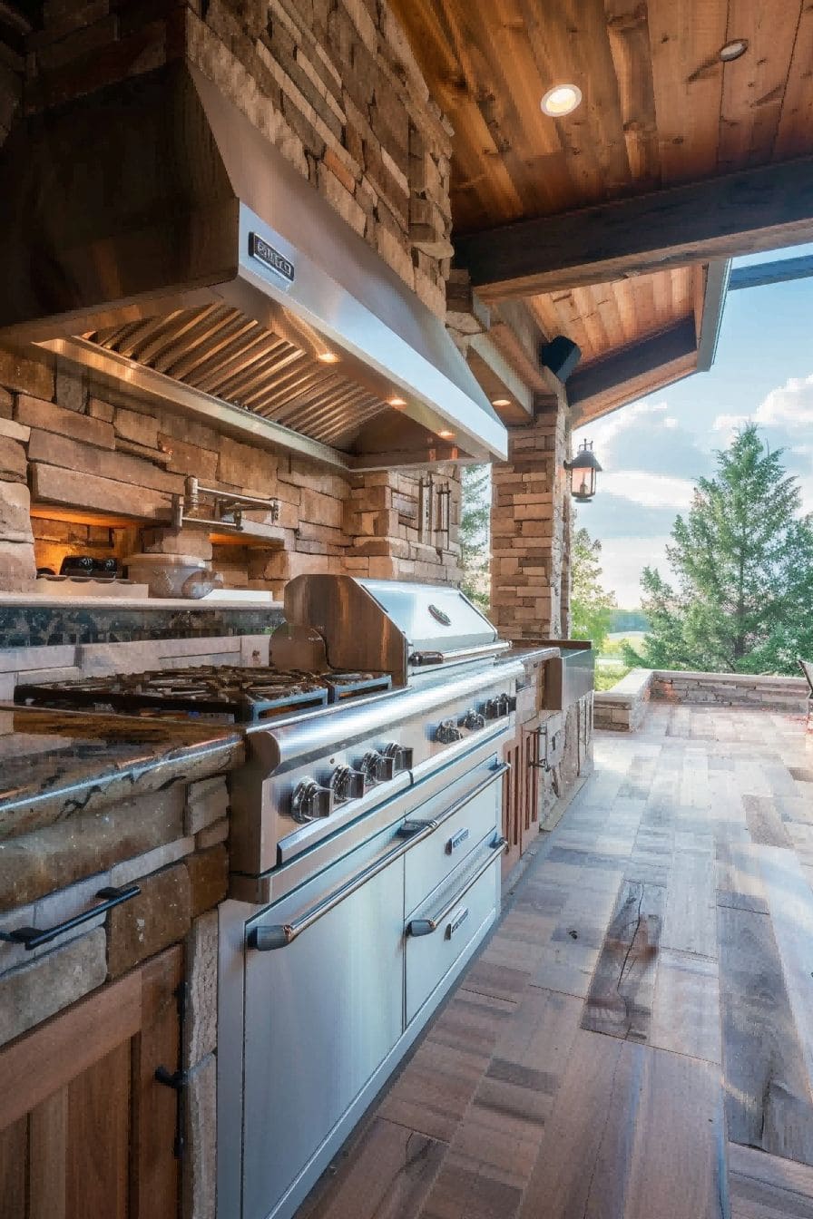 Outdoor Kitchen With Two Cooktops 1710503303 1