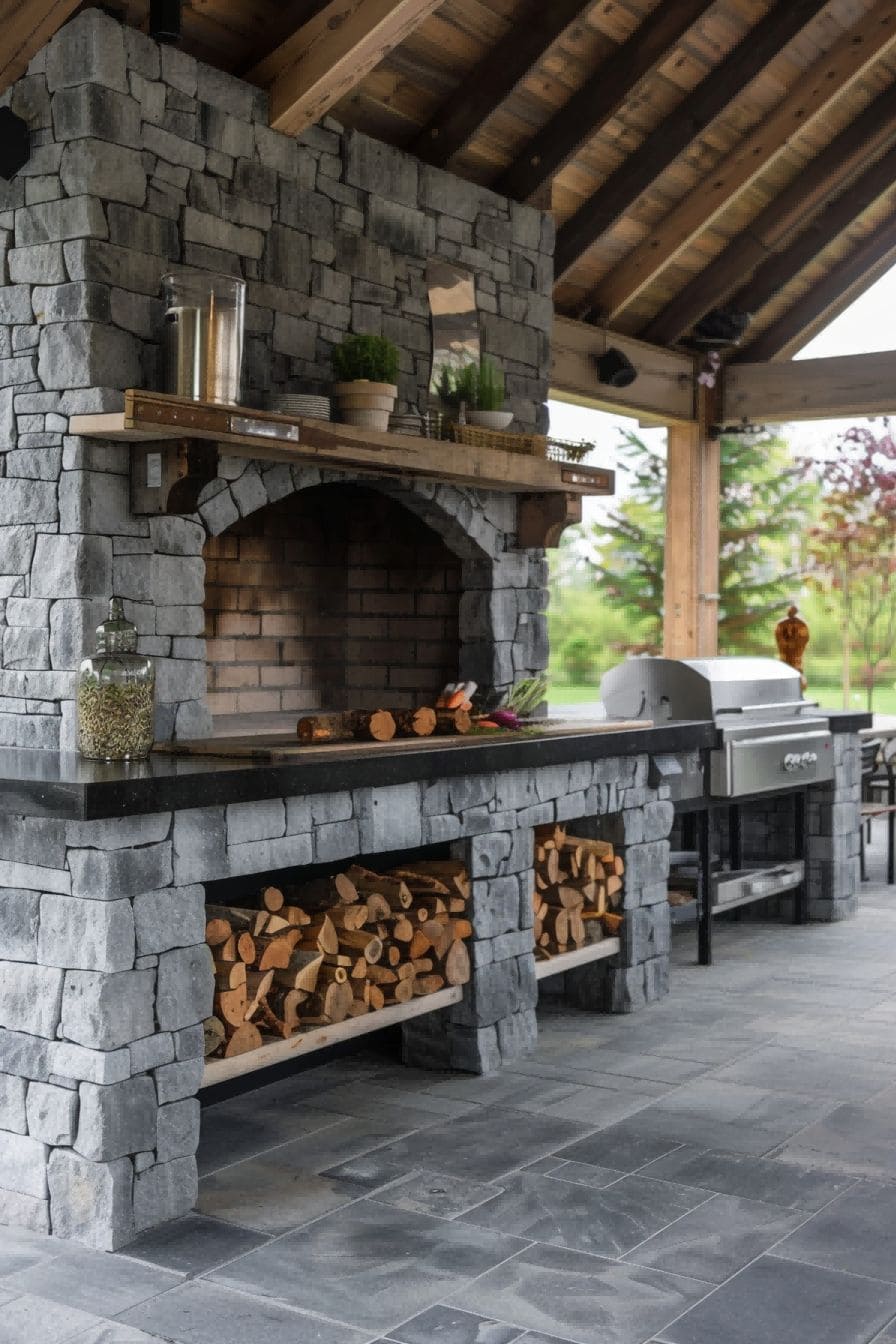 Outdoor Kitchen With Wood Fired Oven 1710506196 3