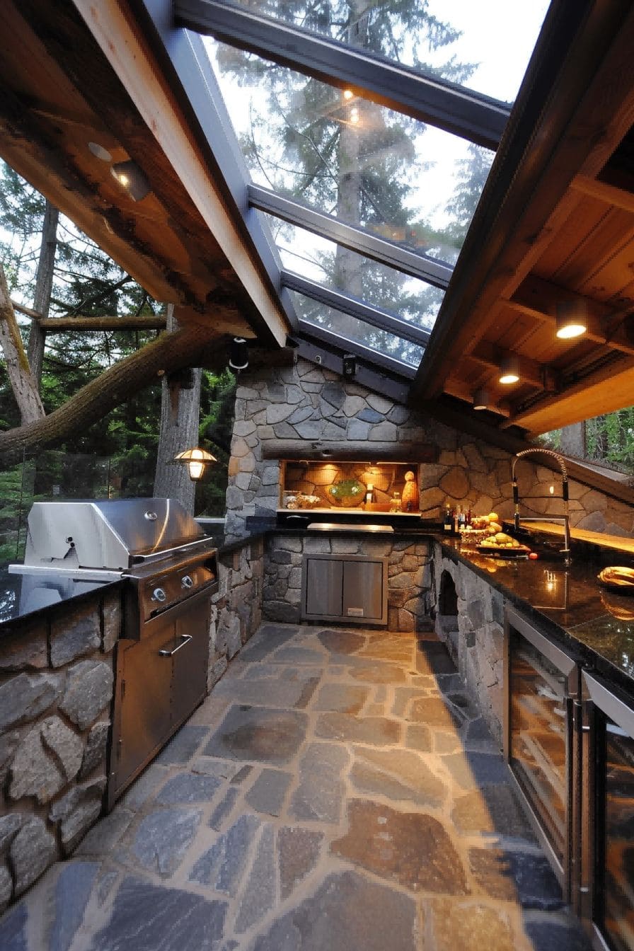 Outdoor Kitchen with Skylight 1710511518 2