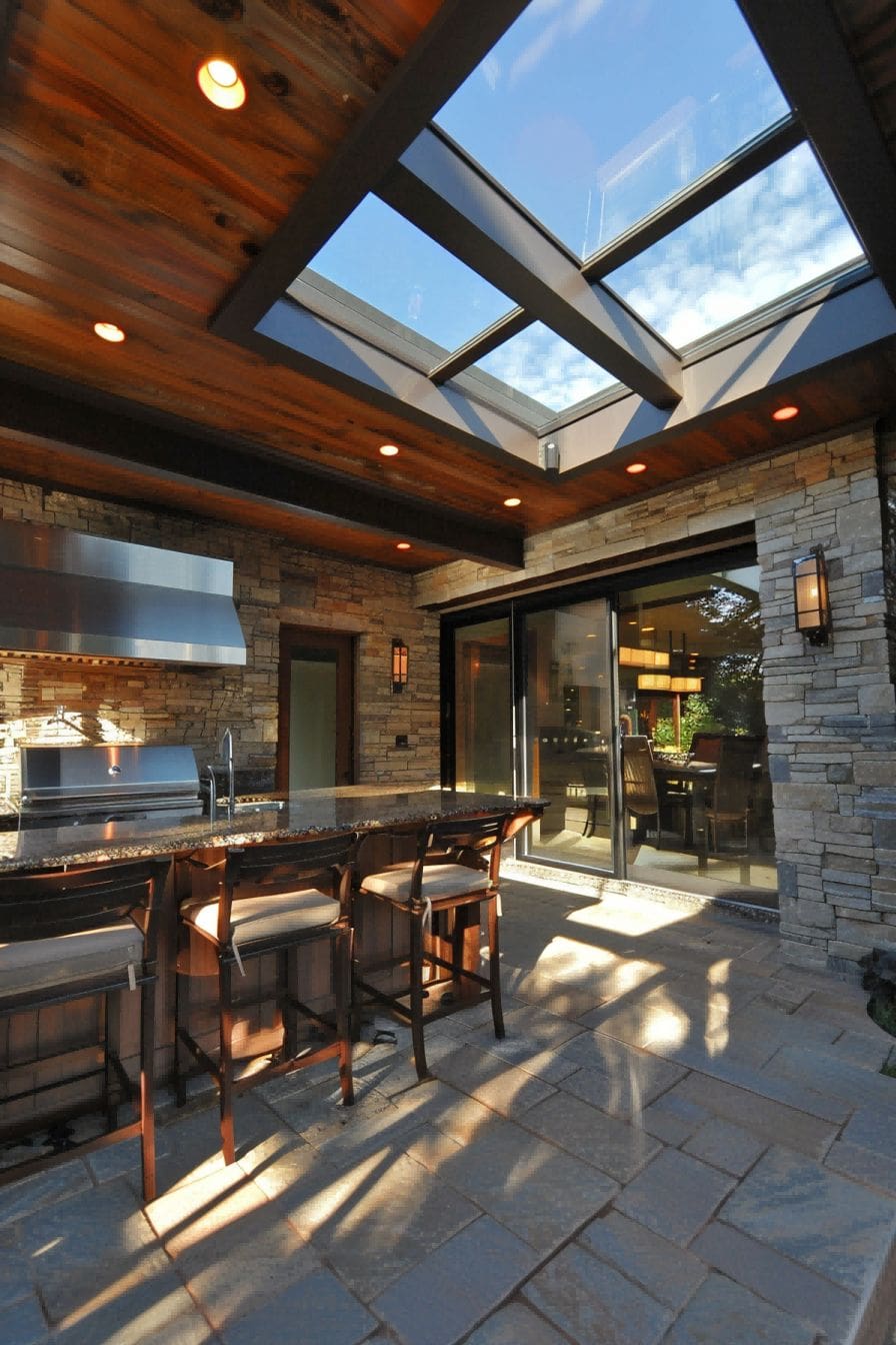 Outdoor Kitchen with Skylight 1710511518 3