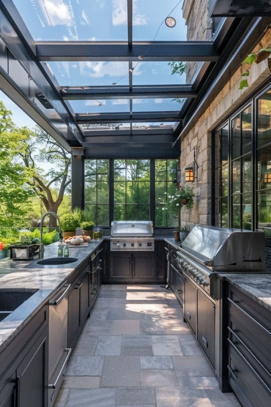 Outdoor Kitchen with Skylight 1710511518 4