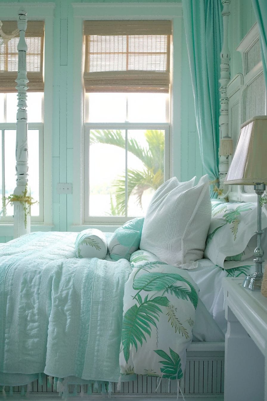 Pale Azure Cabana White Tropic Accents for Bedroom 1711190711 1