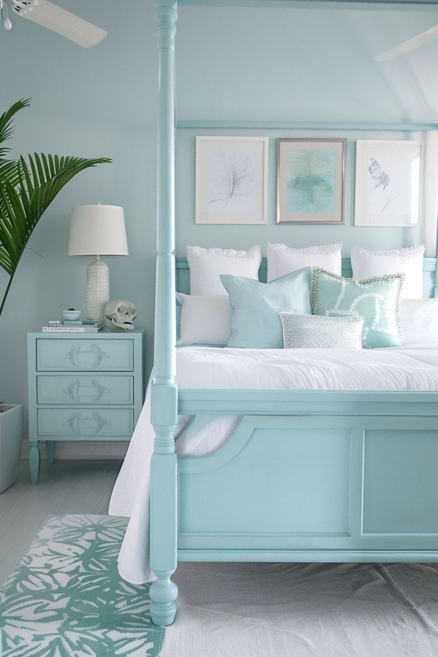 Pale Azure Cabana White Tropic Accents for Bedroom 1711190711 2