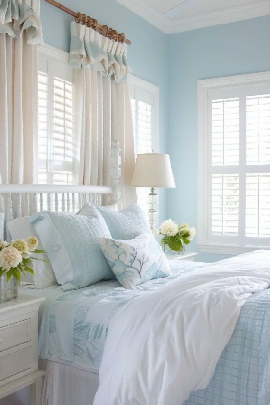 Pale Azure Cabana White Tropic Accents for Bedroom 1711190711 4
