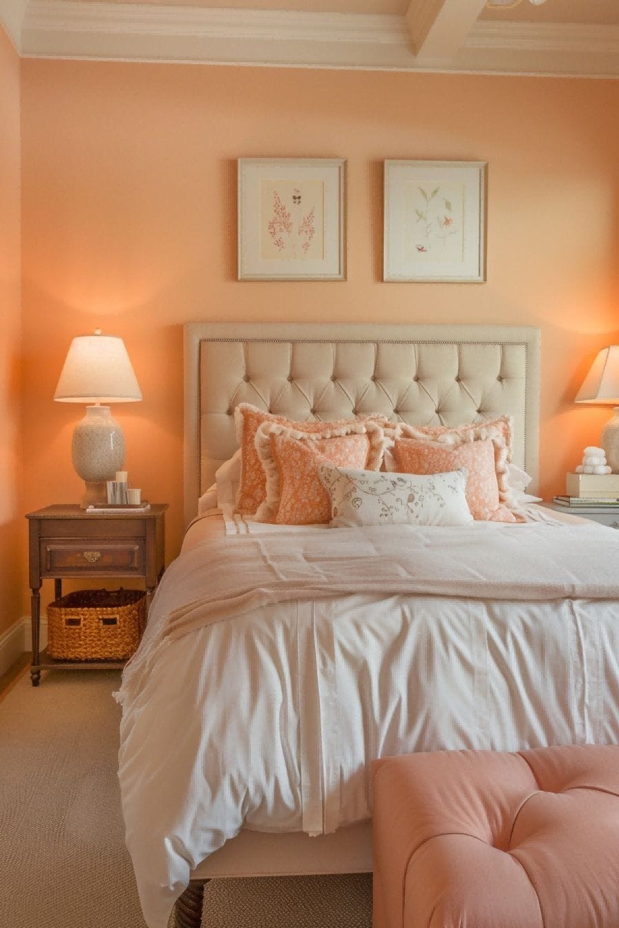 Peach and Tan for Bedroom Color Schemes 1711199469 3
