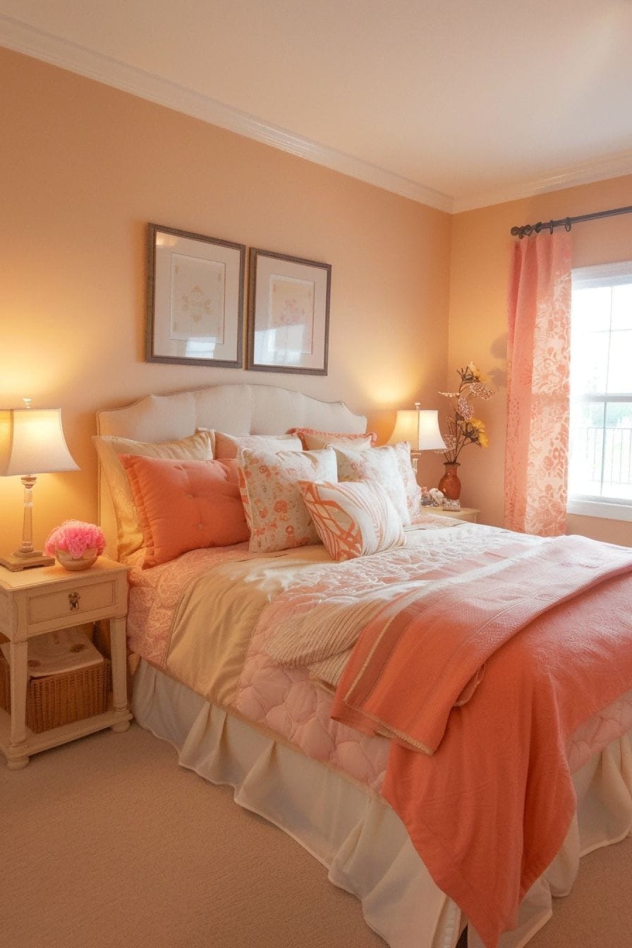 Peach and Tan for Bedroom Color Schemes 1711199469 4