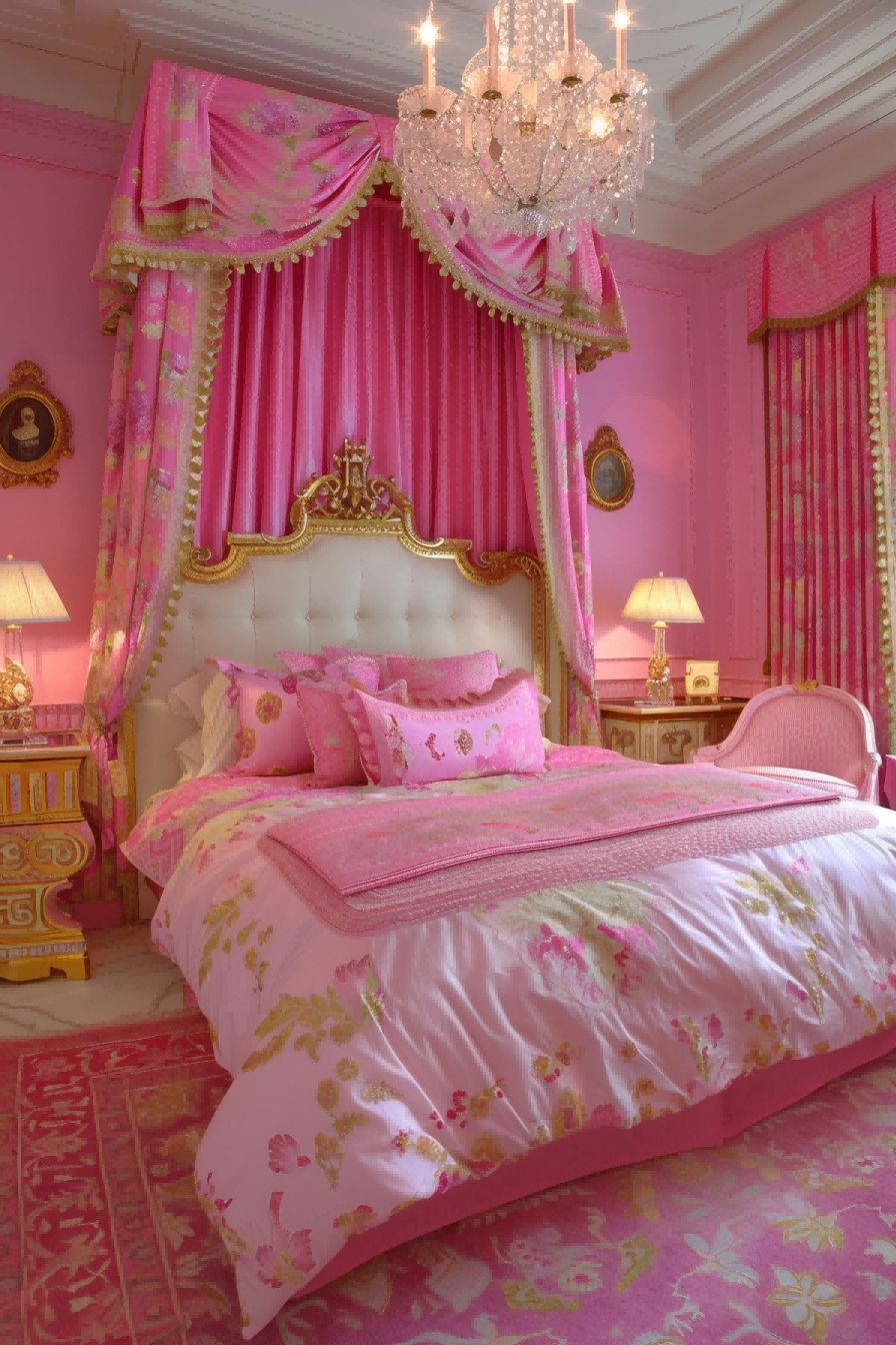 Pink and Gold for Bedroom Color Schemes 1711200561 1