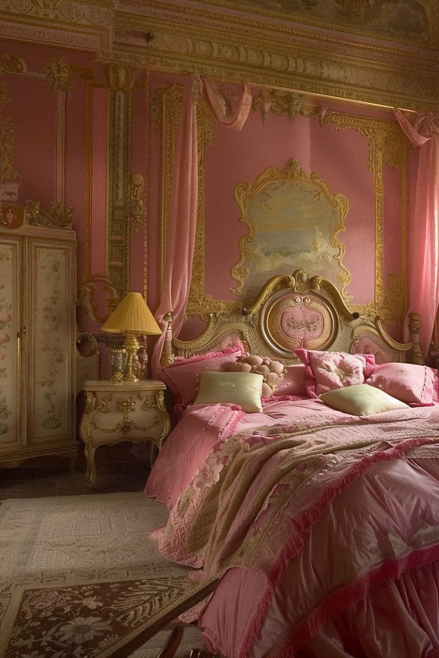 Pink and Gold for Bedroom Color Schemes 1711200561 4