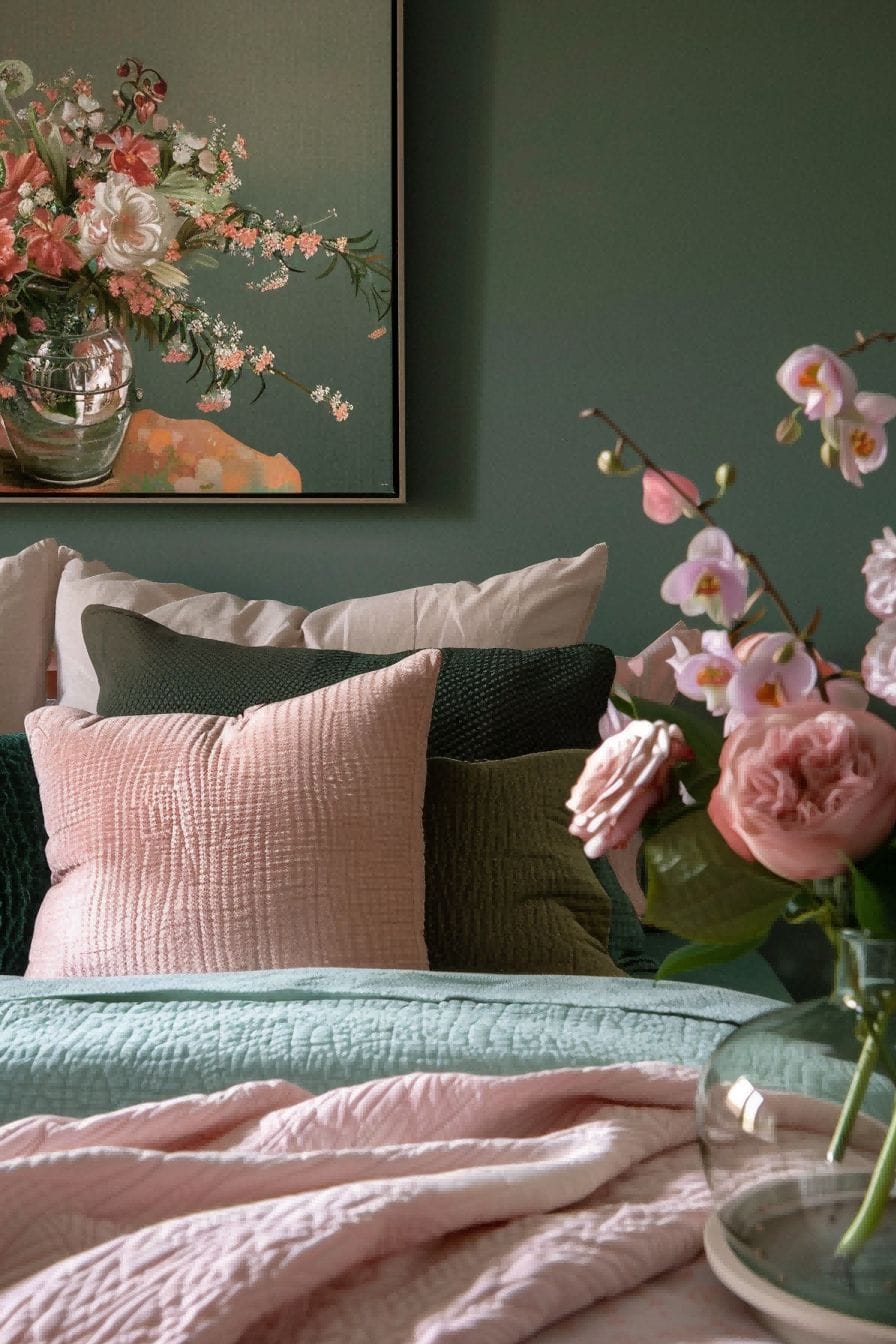 Pink and Muted Green for Bedroom Color Schemes 1711198652 1