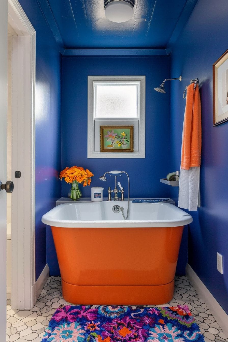 Play with complementary colors For Small Bathroom Dec 1711252763 1