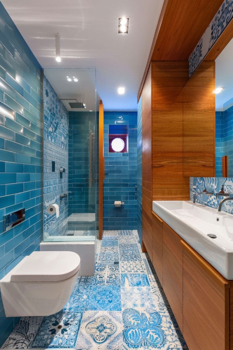 Play with complementary colors For Small Bathroom Dec 1711252763 4