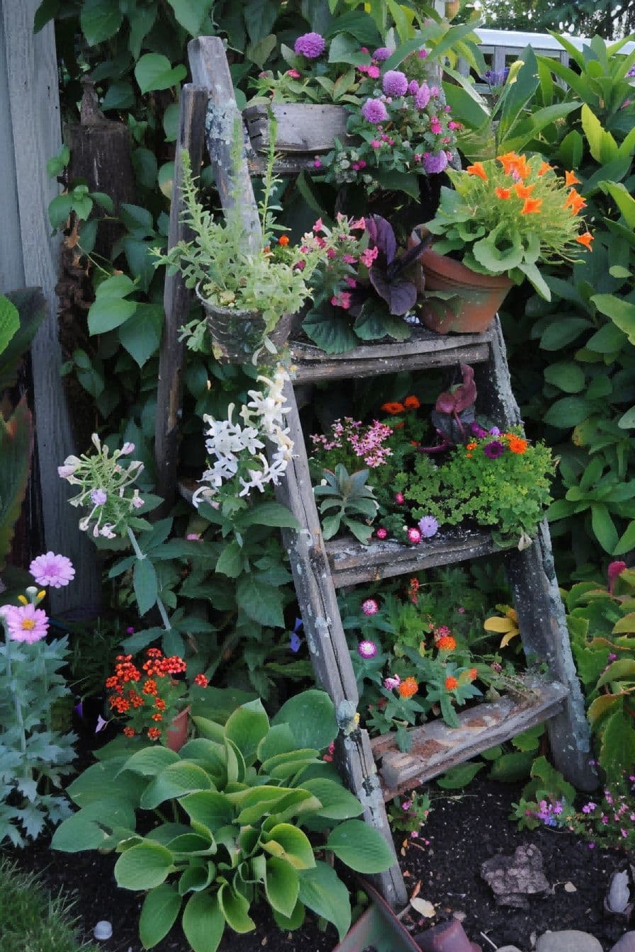 Prop Up a Ladder Garden For Garden Layout Ideas 1711339184 2