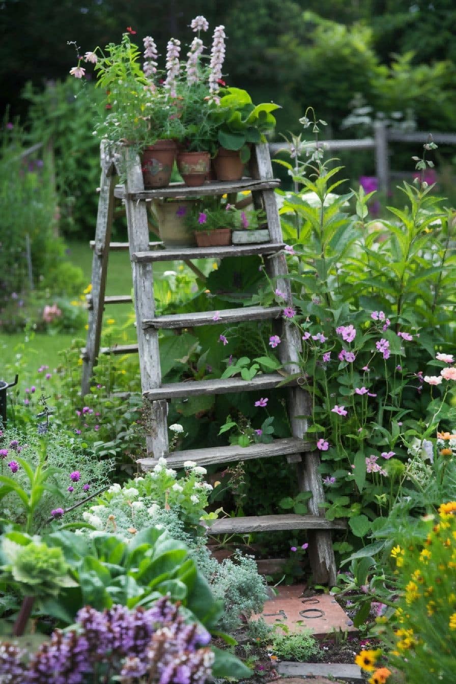 Prop Up a Ladder Garden For Garden Layout Ideas 1711339184 4