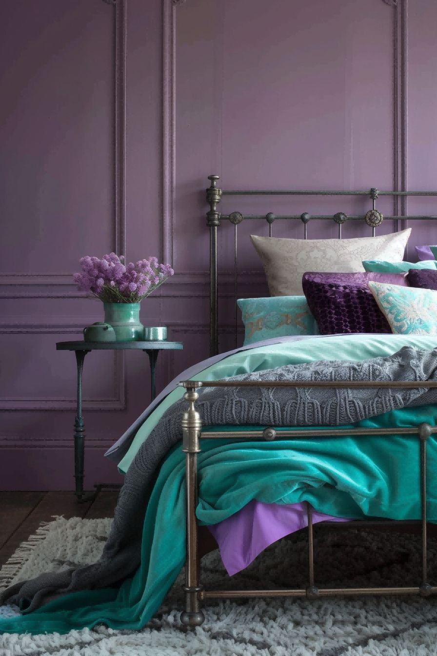 Purple Teal and Gray for Bedroom Color Schemes 1711200473 1