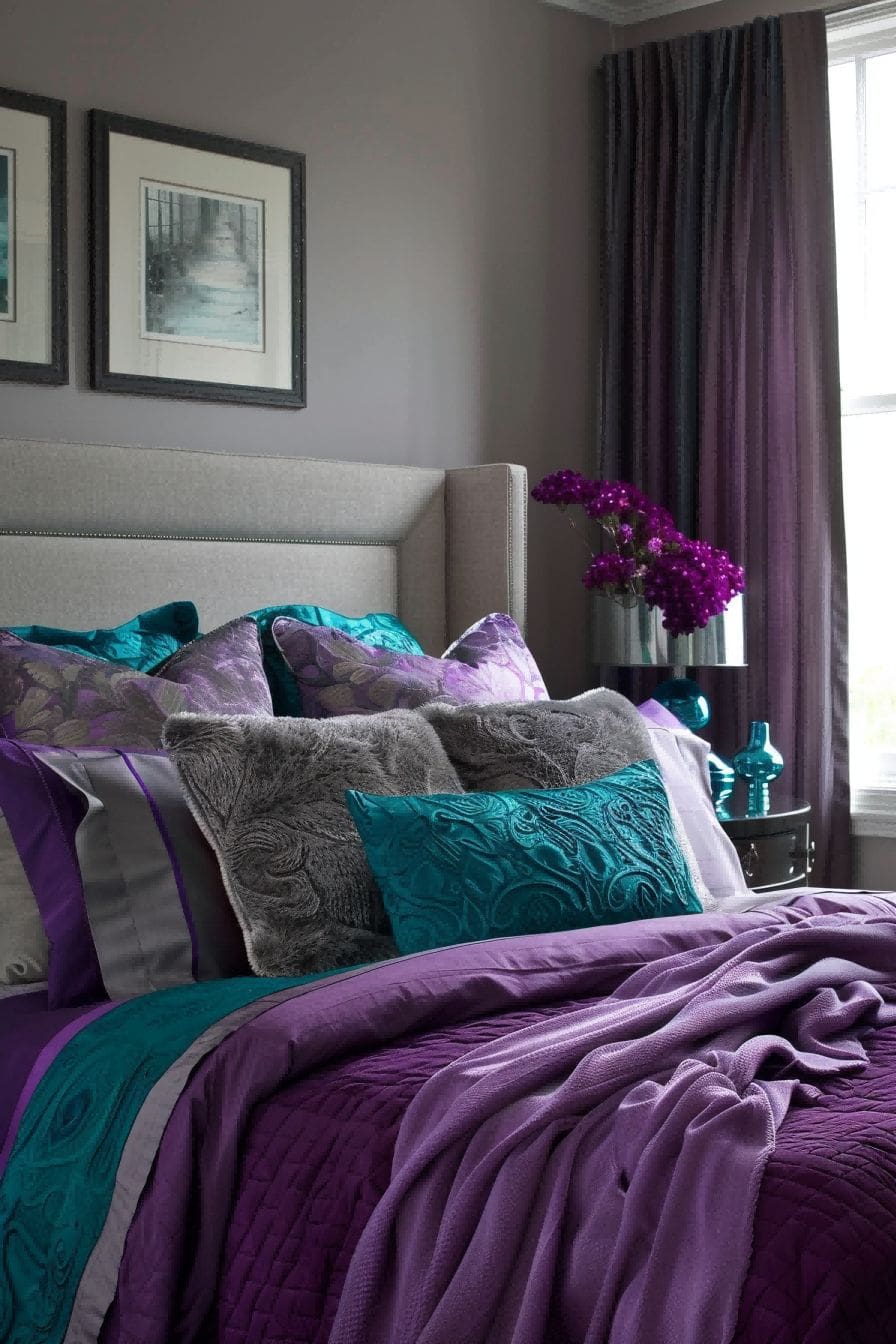 Purple Teal and Gray for Bedroom Color Schemes 1711200473 4