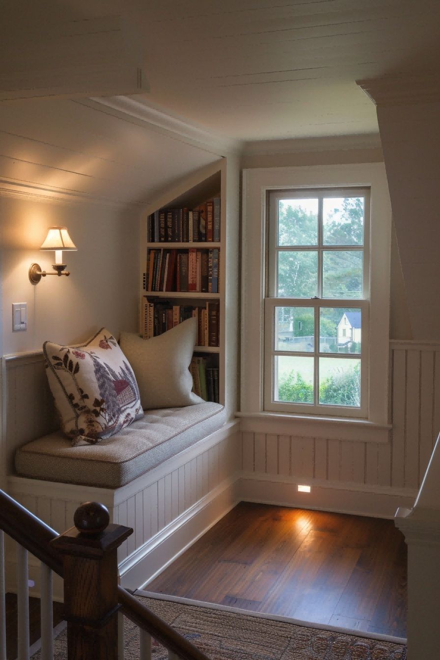 Reading Nook on a Landing for Reading Nook Ideas 1711189300 4