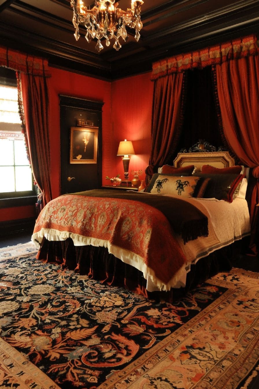 Red Rust Creams and Black for Bedroom Color Schemes 1711183076 1