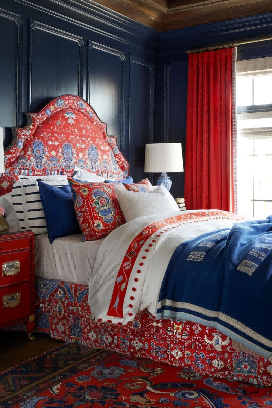 Red White and Blue for Bedroom Color Schemes 1711199338 1