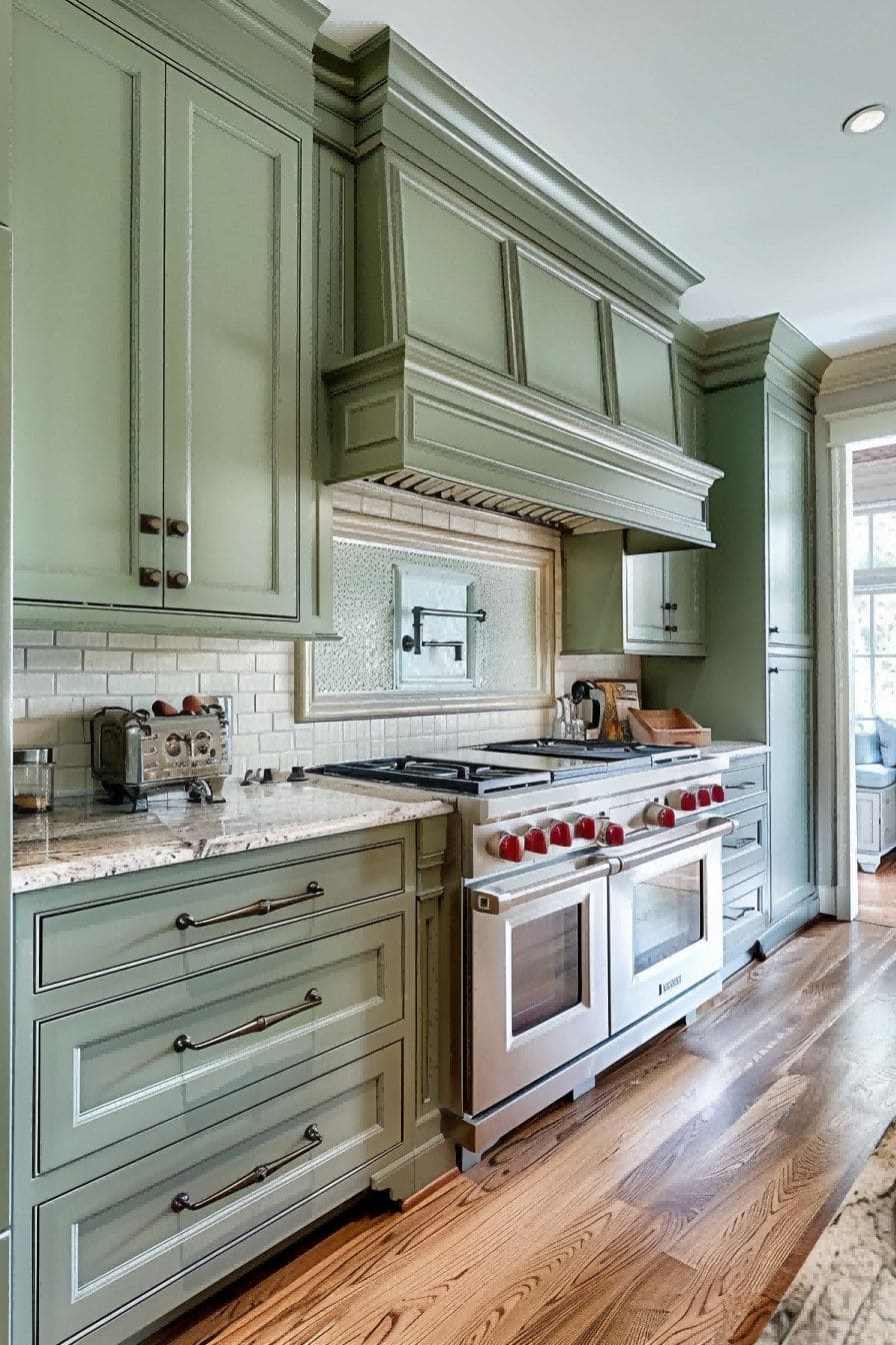Sage Green Kitchen Cabinets for Olive Green Kitchen 1710822714 2