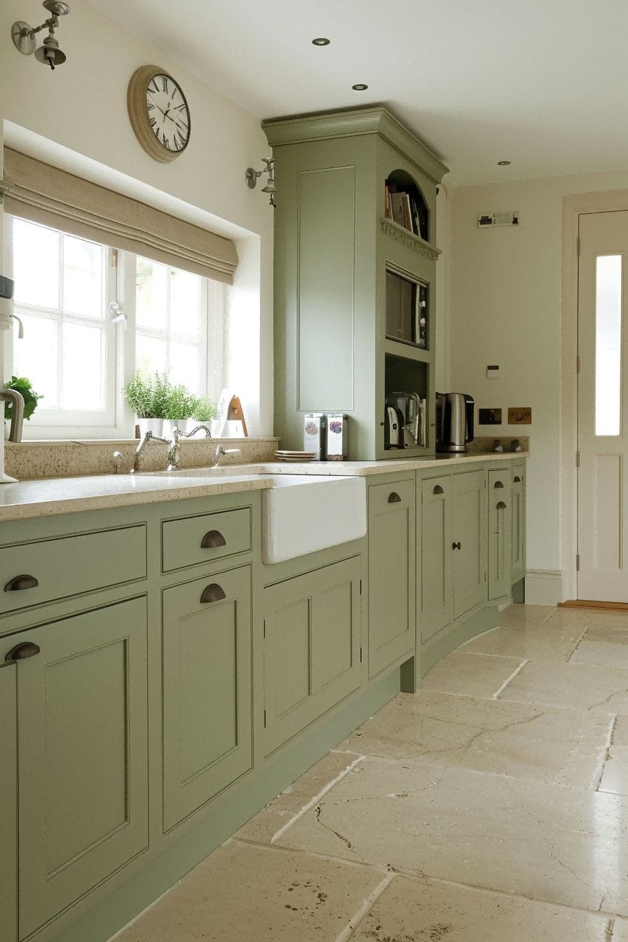 Sage Green Kitchen Cabinets for Olive Green Kitchen 1710822714 4