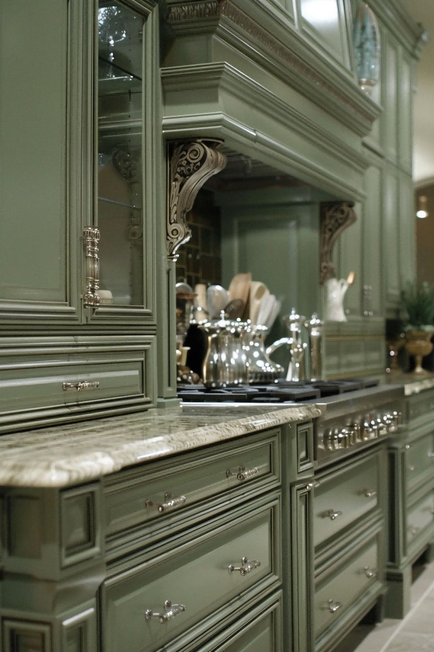 Seafoam Green Cabinets for Olive Green Kitchen 1710817086 1