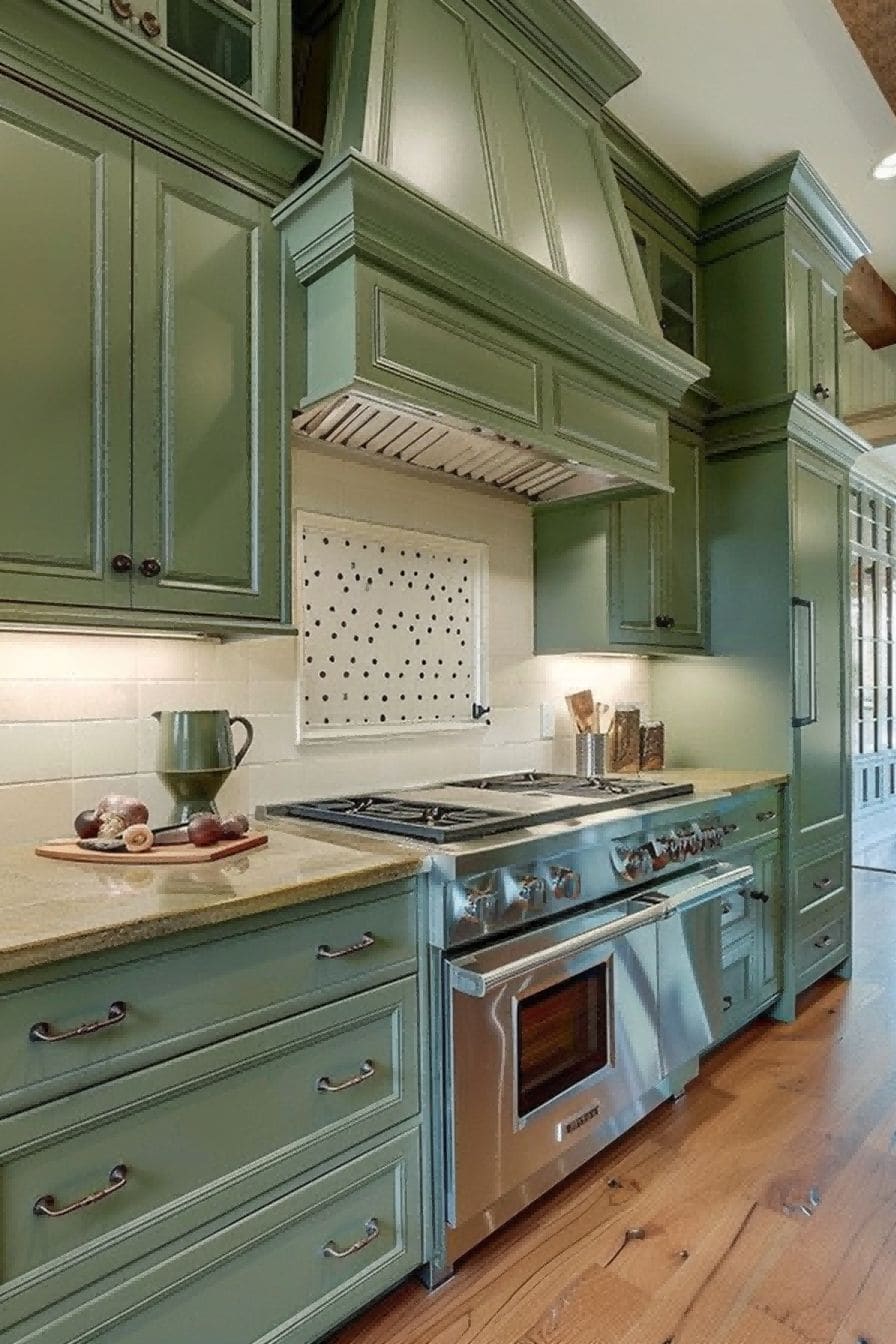 Seafoam Green Cabinets for Olive Green Kitchen 1710817086 2