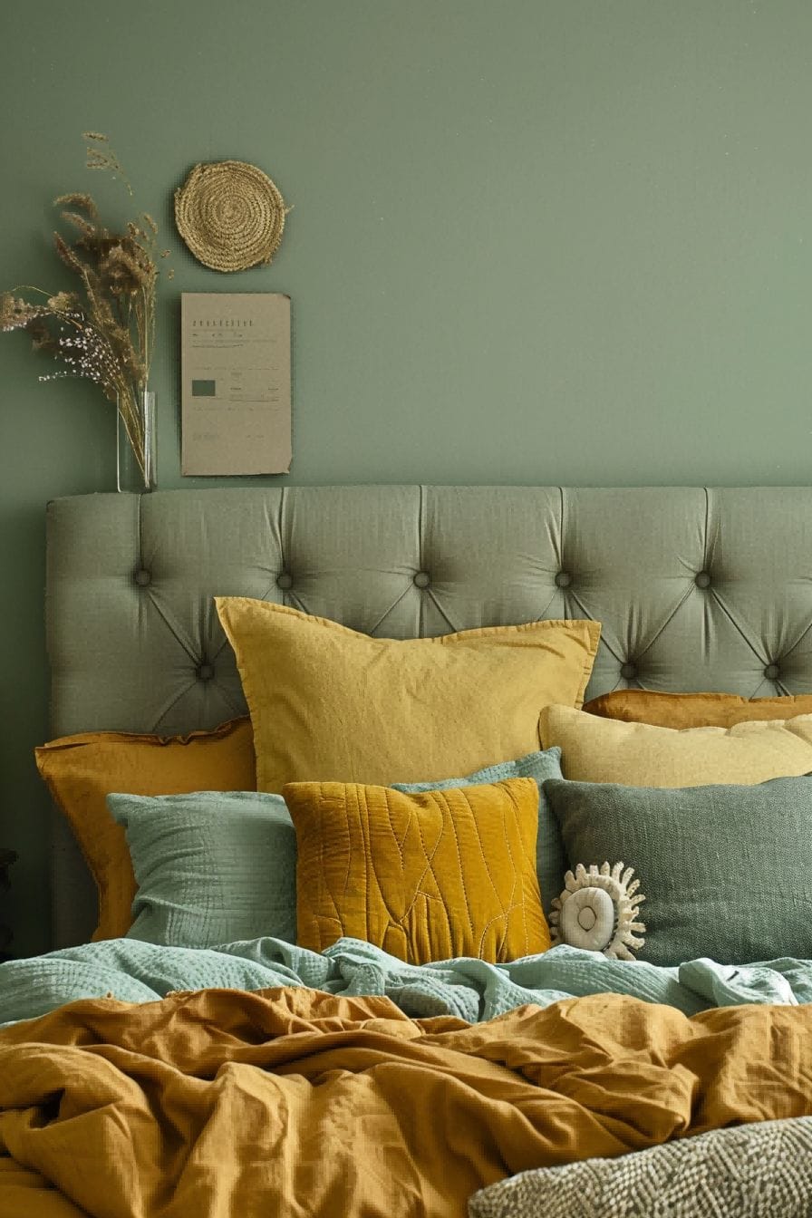 Seafoam Green Mustard Yellow Linen for Bedroom Colo 1711188463 1