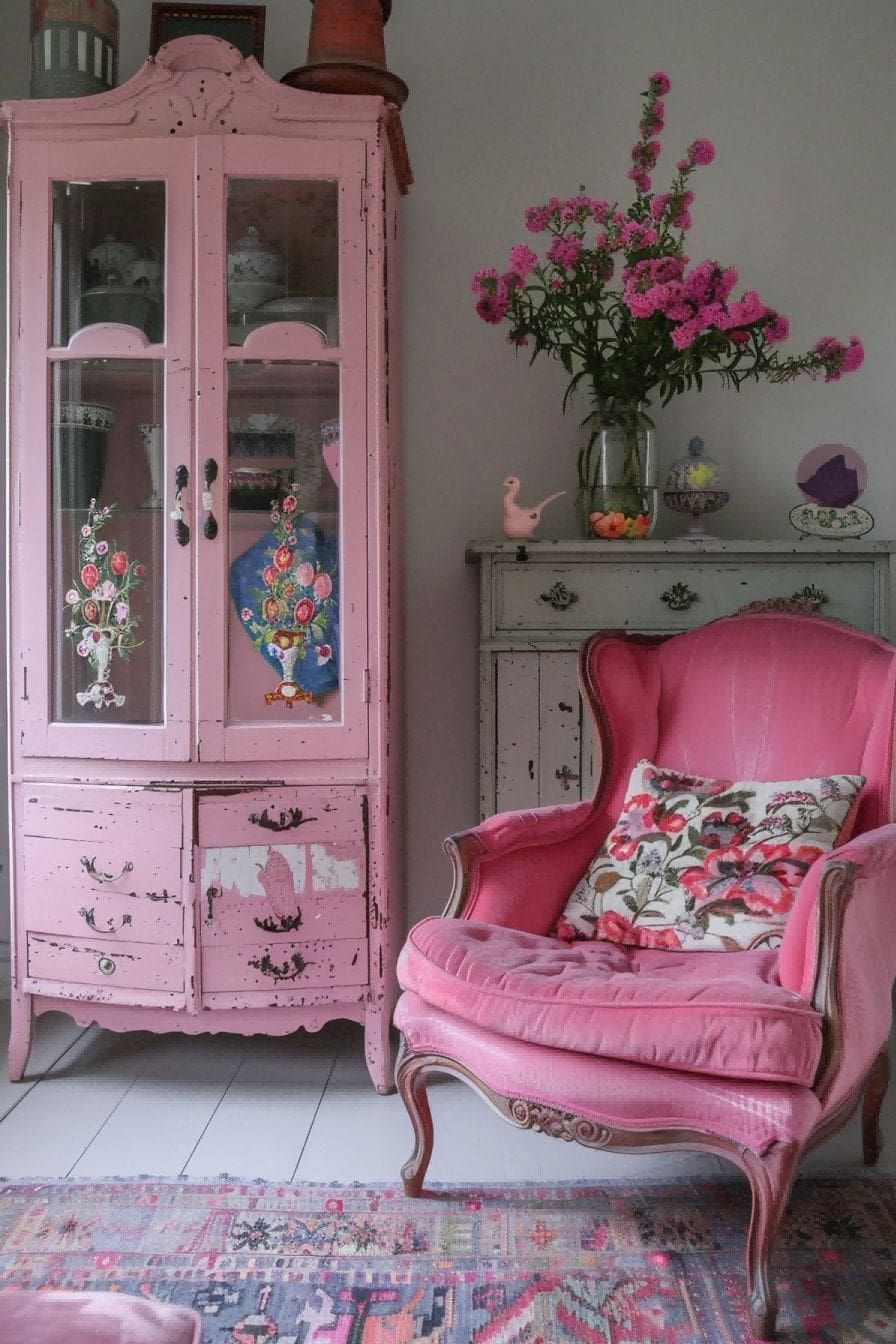 Set the tone with pink furniture for Girly Apartment 1710987193 3