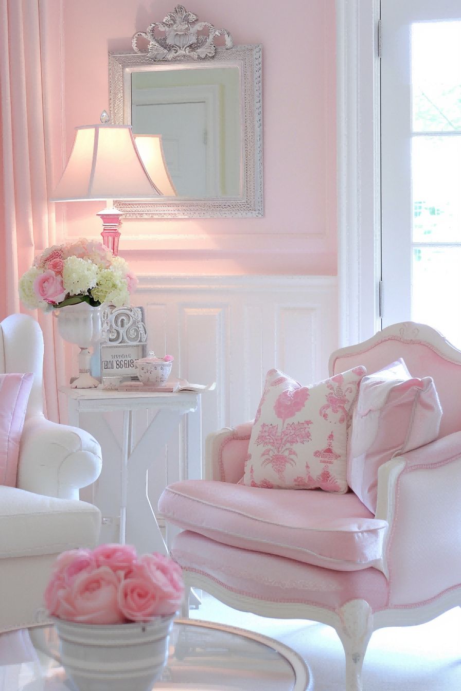 Set the tone with pink furniture for Girly Apartment 1710987193 4