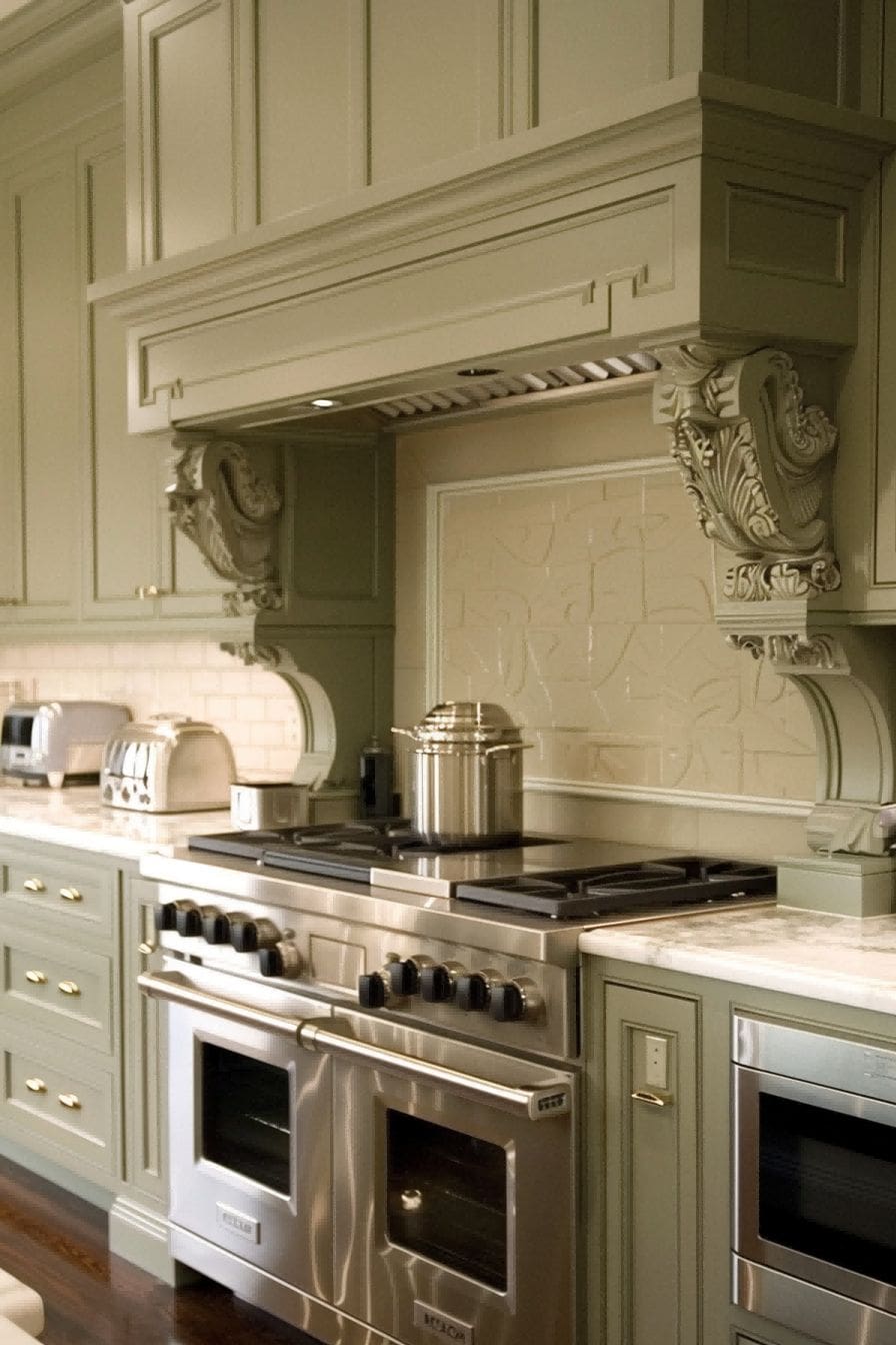 Soothing Sage Green for Olive Green Kitchen 1710823072 2