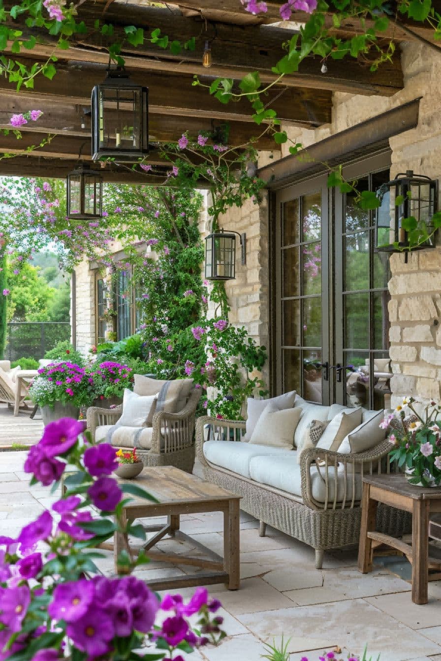 Spring Outdoor Patio With Flowers 1710645535 2