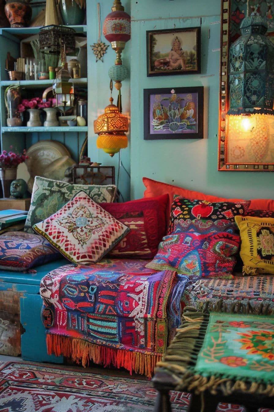 Structured Whimsy For Boho Living Room Ideas 1711337511 4