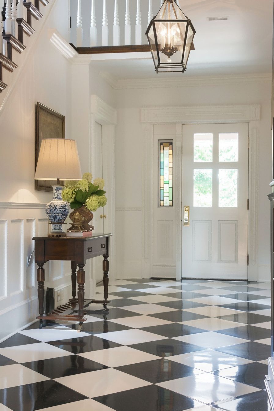 Try Checkered Flooring for Entryway Decor 1710752631 2