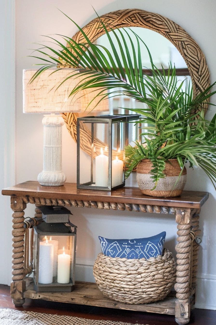 Try This Candle Approach For Entryway Table Decor Ide 1711645411 2