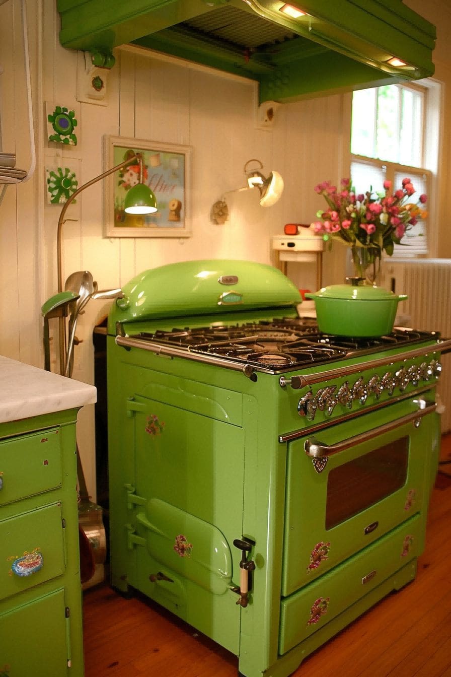 Try a Green Stove for Olive Green Kitchen 1710824947 1