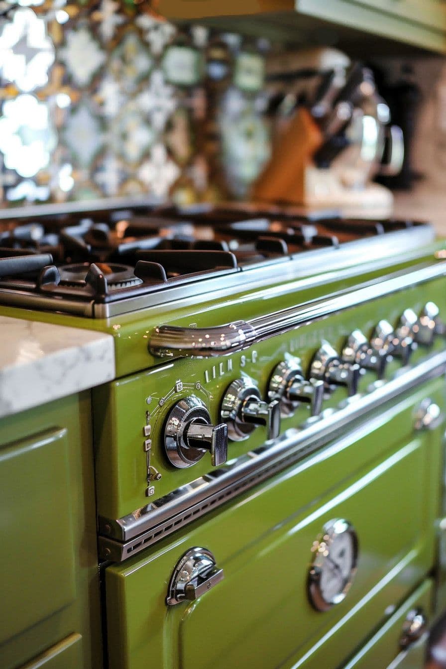 Try a Green Stove for Olive Green Kitchen 1710824947 2