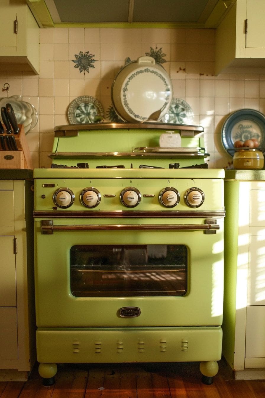 Try a Green Stove for Olive Green Kitchen 1710824947 4