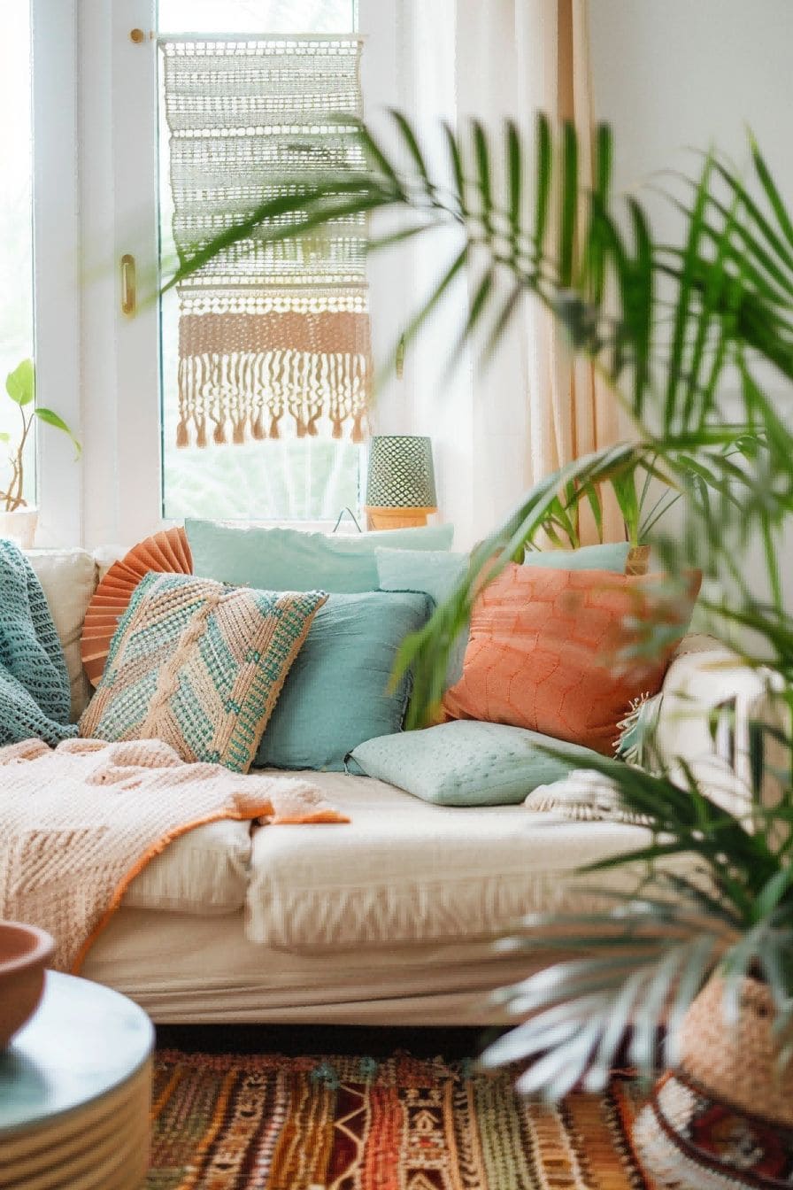 Use a pastel palette For Boho Living Room Ideas 1711338155 2