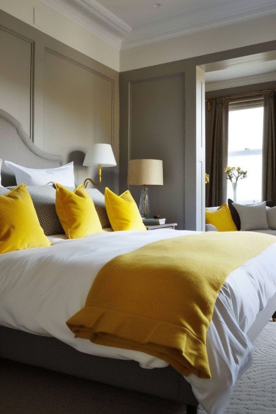 Yellow and Gray for Bedroom Color Schemes 1711183310 4