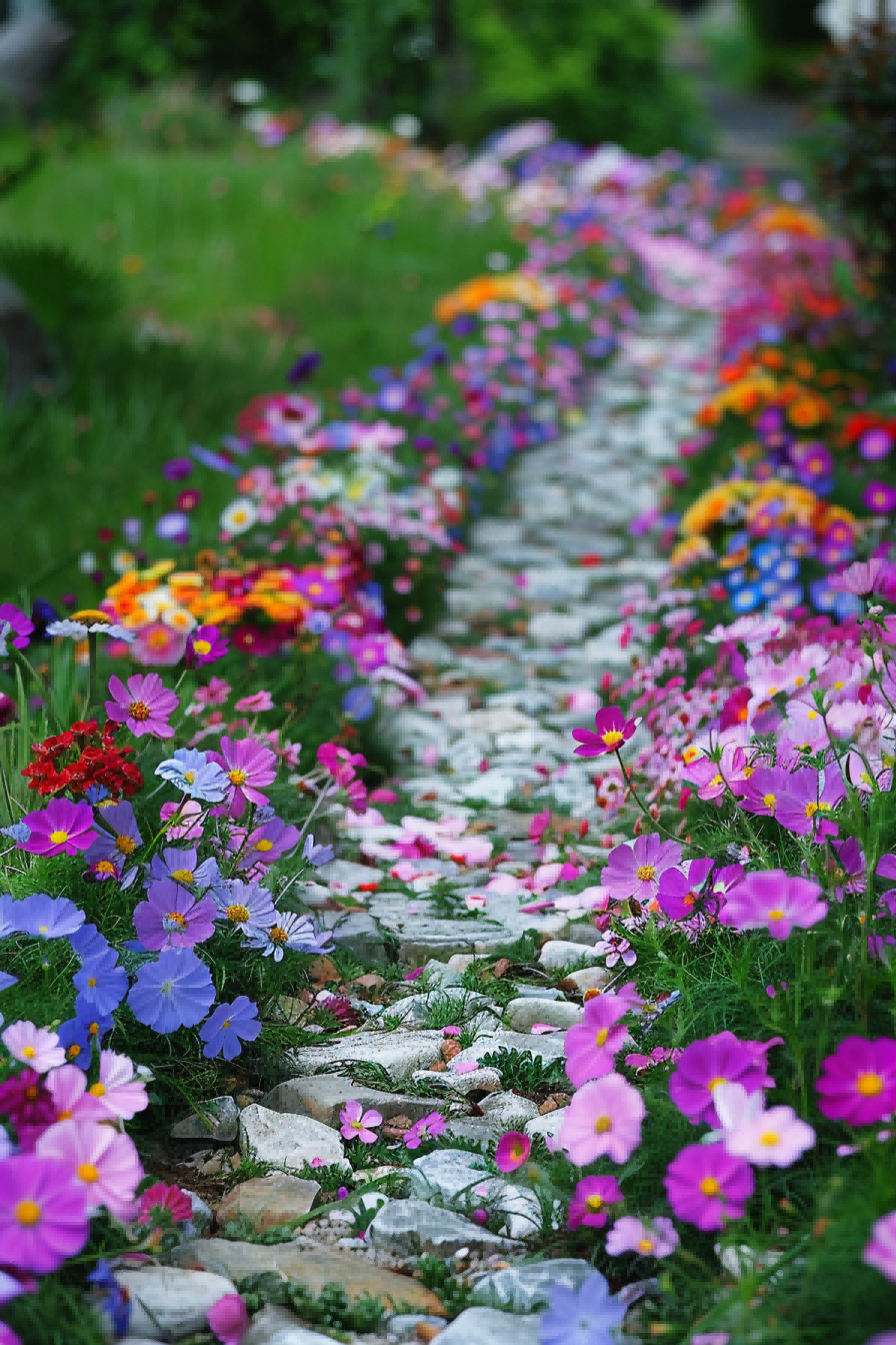 A Flowering Walkway For Flower Bed Ideas 1714017056 1