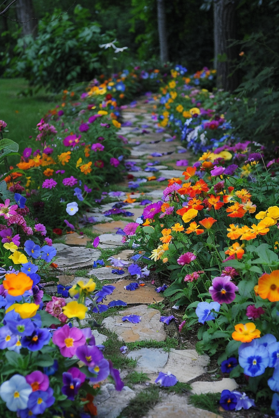 A Flowering Walkway For Flower Bed Ideas 1714017056 3