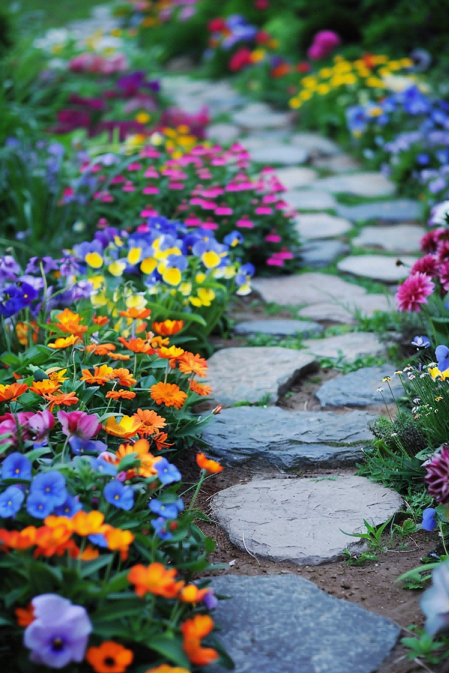 A Flowering Walkway For Flower Bed Ideas 1714017056 4